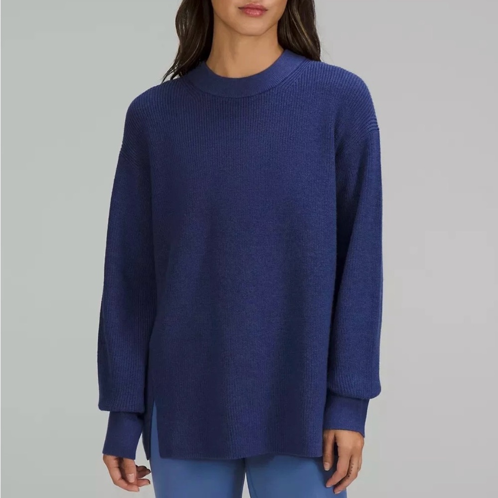 Lululemon Merino Wool-Blend Ribbed Crewneck Sweater